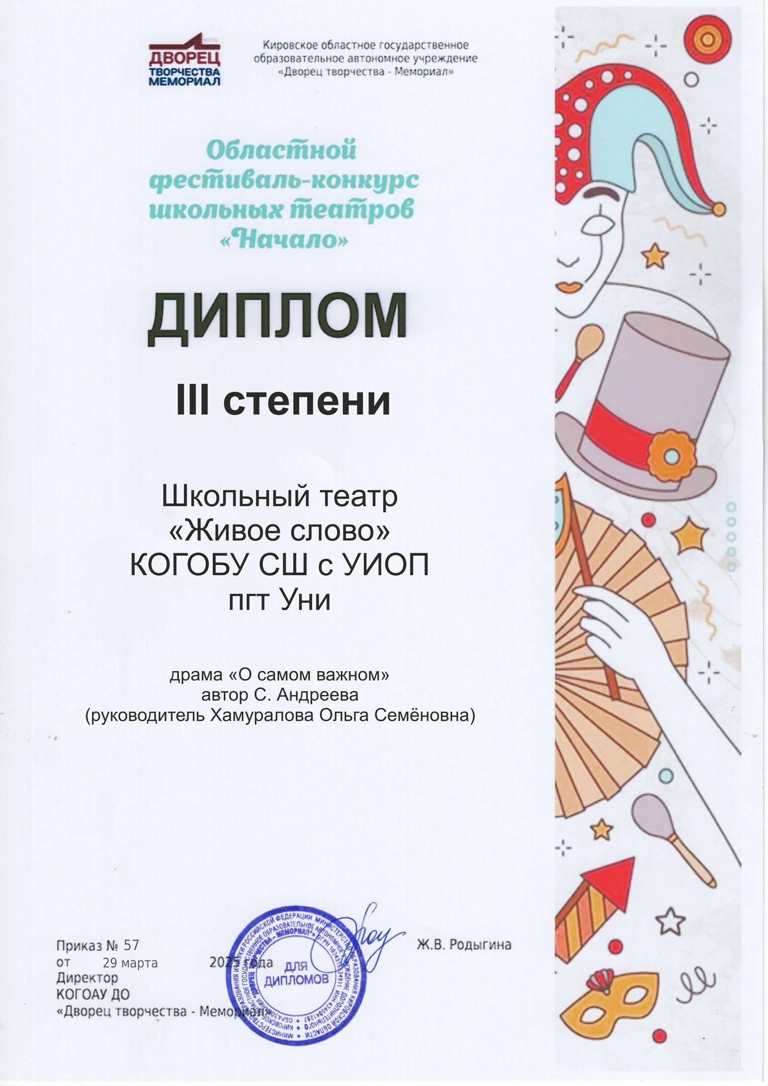ИТОГИ ФЕСТИВАЛЬ-КОНКУРСА ШКОЛЬНЫХ ТЕАТРОВ &amp;quot;НАЧАЛО&amp;quot;.
